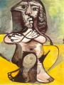 座る裸の男 1971年 パブロ・ピカソ